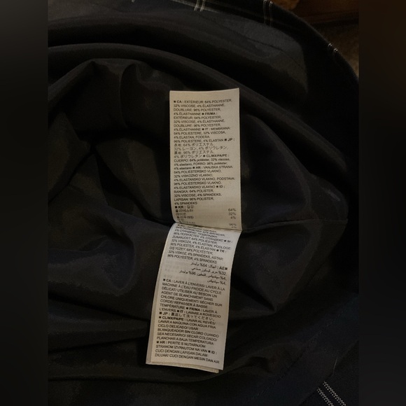 Banana Republic flutter sleeve navy and cream Midi Dress - Picture 5 of 7